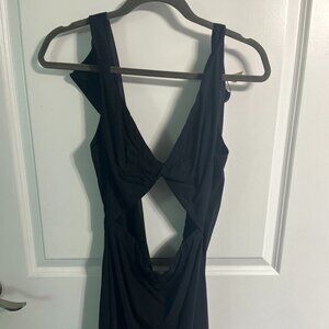 Blue Blush Short Black Dress